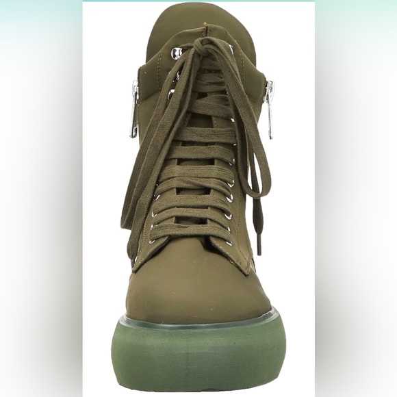 NEW DKNY Aken Sneaker Boot High Top Platform Women's US Size 5.5 - Picture 3 of 9